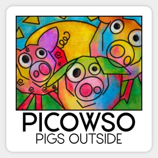 PICOWSO: Pigs Outside Sticker